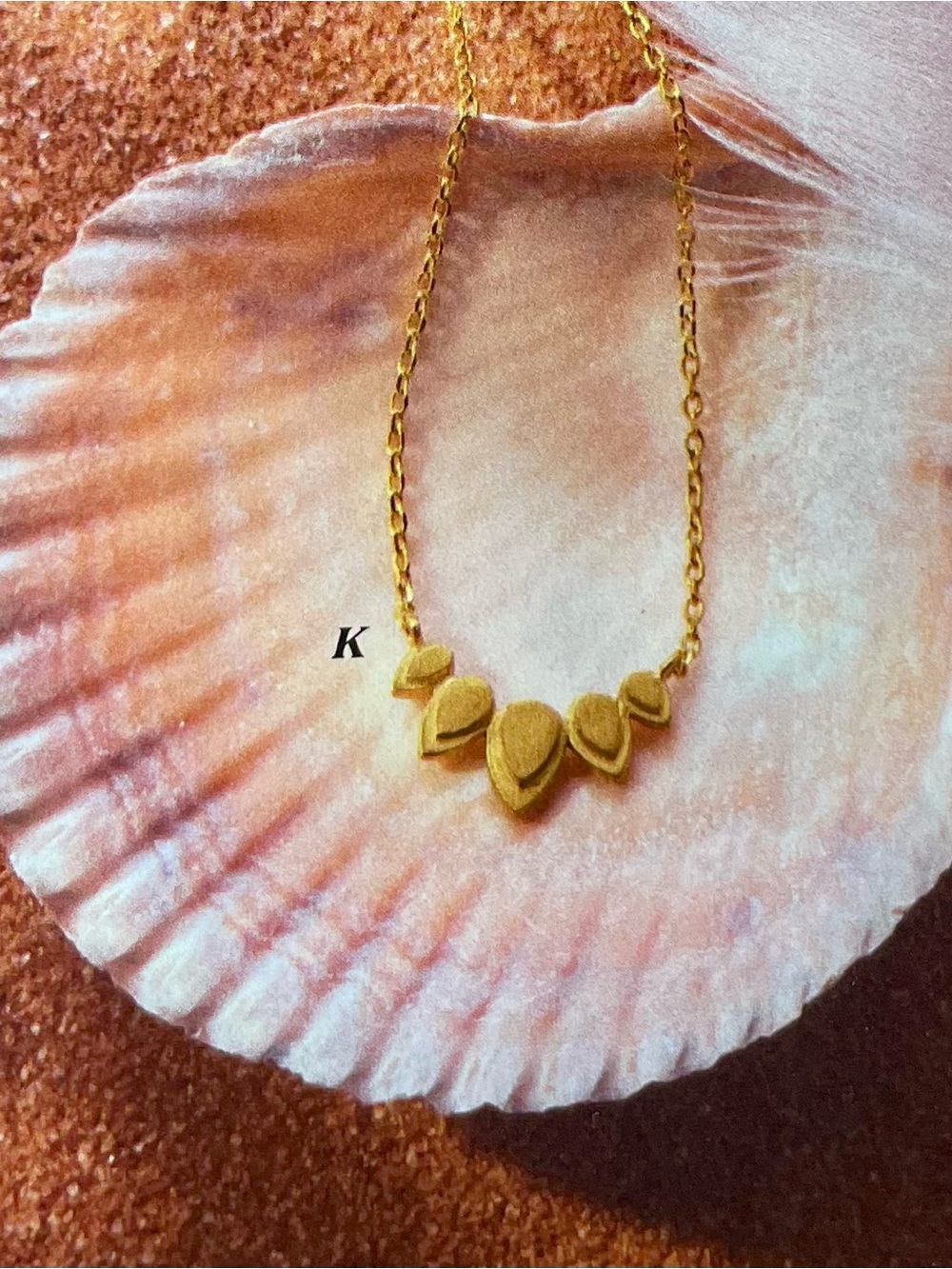 New! Lotus Petal Necklace